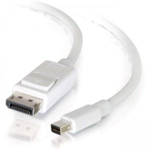 C2G 54297 3ft Mini DisplayPort to DisplayPort Adapter Cable M/M - White