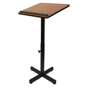 AmpliVox W330-WT Xpediter Adjustable Lectern Stand W330