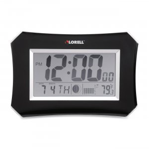 Lorell 60998 LCD Wall/Alarm Clock