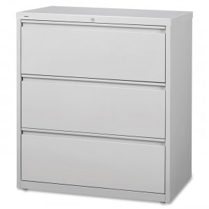 Lorell 88029 3-Drawer Lt. Gray Lateral Files