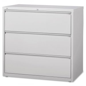 Lorell 88032 3-Drawer Lt. Gray Lateral Files