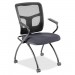 Lorell 8437405 Mesh Back Fabric Seat Nesting Chairs