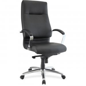 Lorell 66922 Modern Exec. High-back Leather Chair