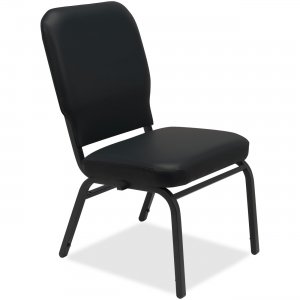 Lorell 59596 Vinyl Back/Seat Oversized Stack Chairs