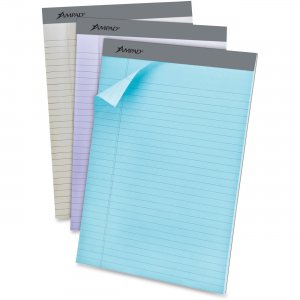 Ampad 20602R Pastel Legal-ruled Perforated Pads TOP20602R