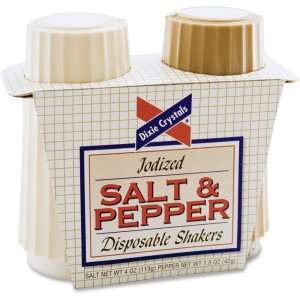 Diamond Crystal SN16010 Salt & Pepper Disposable Shakers MKLSN16010