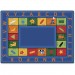 Carpets for Kids 9500 Bilingual Colorful Rectangle Rug