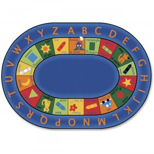 Carpets for Kids 9506 Bilingual Early Learning Oval Rug
