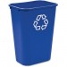Rubbermaid 295773BLUE 2957-73 Deskside Recycling Container, Large with Universal Recycle Symbol RCP295773BLUE