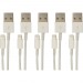 Visiontek 900759 Lightning to USB White Charge & Sync One Meter Cable 5 Pack