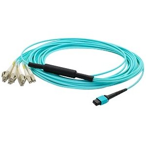 AddOn MTP-4LC-M3M-AO 3m MPO to 4xLC Duplex Fanout OM3 LOMM Patch Cable for Juniper Networks
