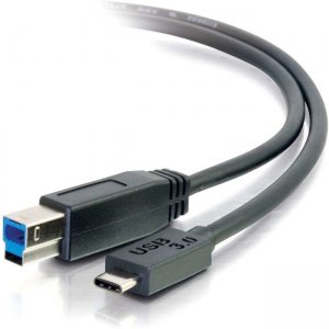 C2G 28865 3ft USB 3.0 USB-C to USB-B Cable M/M - Black