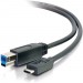 C2G 28867 10ft USB 3.0 USB-C to USB-B Cable M/M - Black