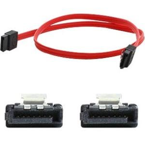 AddOn SATAFLEX18-5PK 45.72cm (18.00in) SATA Male to Male Flexible Red Cable