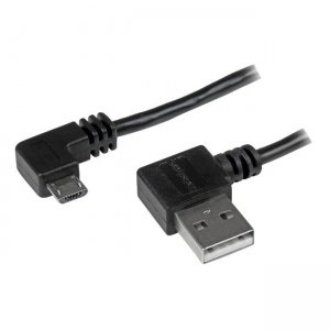 StarTech.com USB2AUB2RA2M Micro-USB Cable with Right-Angled Connectors - M/M - 2m (6ft)