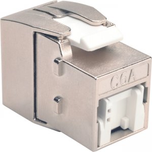 Tripp Lite N238-001-SH-TFA Toolless Shielded Cat6a Keystone Jack - Gray