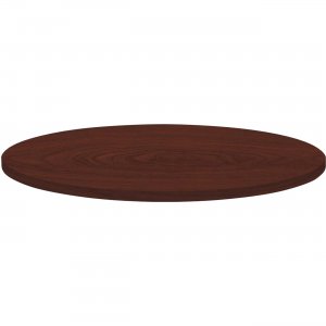 Lorell 62574 Round Invent Tabletop - Mahogany