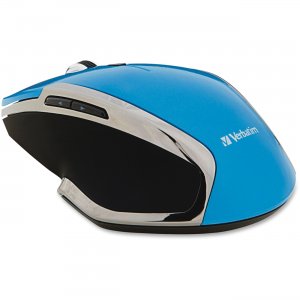 Verbatim 99016 Wireless Notebook 6-Button Deluxe Blue LED Mouse - Blue
