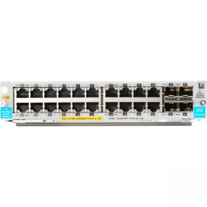 HP J9990A 20-port 10/100/1000BASE-T PoE+ / 4-port 1G/10GbE SFP+ MACsec v3 zl2 Module