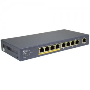 Amer SD4P4U 8+1 Port 10/100 Switch with 4 x PoE Ports and 5 x 10/100
