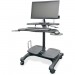 Kantek STS240 Sit/Stand Mobile Workstation