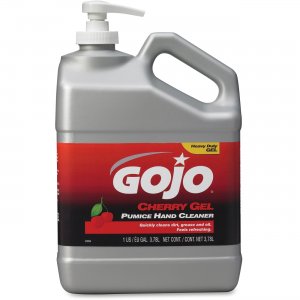 GOJO 235802CT Gallon Pump Cherry Gel Pumice Hand Cleaner GOJ235802CT