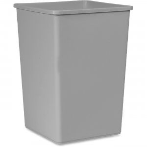Rubbermaid 3958GY Untouchable Square 35-gal Container RCP3958GY