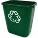 Rubbermaid Commercial 295606GN Recycling Symbol Container RCP295606GN