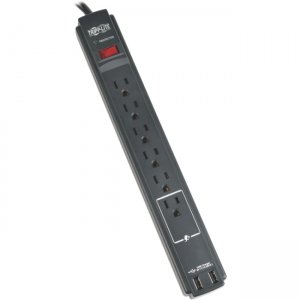 Tripp Lite TLP606USBB Protect It! 6-Outlet Surge Suppressor/Protector
