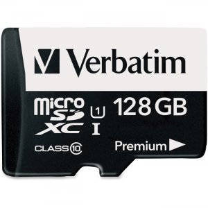 Verbatim 44085 128GB Premium microSDXC Memory Card with Adapter, UHS-I Class 10