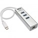 Tripp Lite U460-003-3A1G Portable USB 3.1 Gen 1 Gigabit Ethernet Adapter with 3-Port Hub, Aluminum