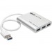 Tripp Lite U360-004-AL 4-Port Portable USB 3.0 SuperSpeed Mini Hub, Aluminum