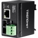 TRENDnet TI-F10S30 Hardened Industrial 100Base-FX Single-Mode SC Fiber Converter (30 km, 18.6 mi.)