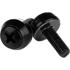 StarTech.com CABSCREWSM5B M5 x 12mm - Mounting Screws - 100 Pack, Black