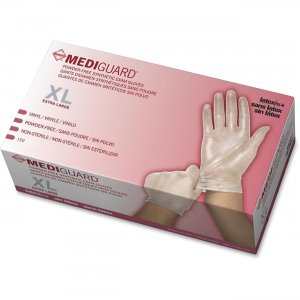 Medline 6MSV514 MediGuard Vinyl Non-sterile Exam Gloves