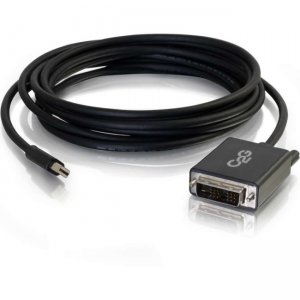 C2G 54335 6ft Mini DisplayPort Male to Single Link DVI-D Male Adapter Cable - Black