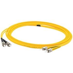 AddOn ADD-ST-FC-1M9SMF 1m Single-Mode fiber (SMF) Duplex ST/FC OS1 Yellow Patch Cable