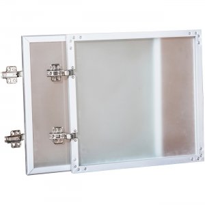 Lorell 59577 Wall-Mount Hutch Frosted Glass Door