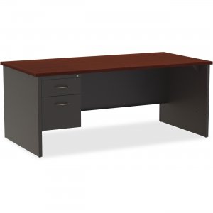 Lorell 79150 Mahogany Laminate/Ccl Modular Desk Series