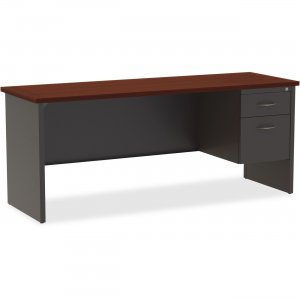 Lorell 79162 Mahogany Laminate/Ccl Modular Desk Series