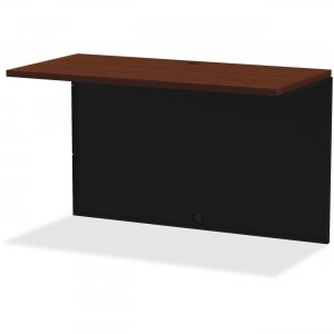 Lorell 79165 Walnut Laminate Comm. Steel Desk Series