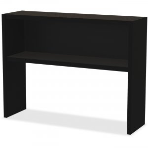 Lorell 79171 Modular Desk Series Black Stack-on Hutch