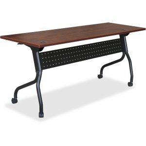 Lorell 59517 Cherry Flip Top Training Table