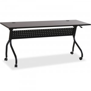 Lorell 60734 Espresso/Silver Training Table