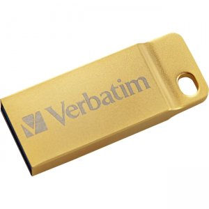 Verbatim 99106 64GB Metal Executive USB 3.0 Flash Drive - Gold