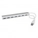 StarTech.com ST73007UA 7 Port Compact USB 3.0 Hub with Built-in Cable - Aluminum USB Hub - Silver