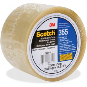 Scotch 35572X50CL Box-Sealing Tape 355 MMM35572X50CL