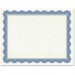 Geographics 47849 Drama Blue Border Blank Certificates GEO47849