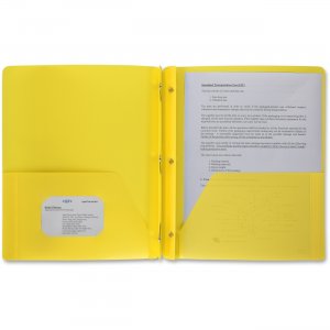 Business Source 20884 3-Hole Punched Poly Portfolios BSN20884