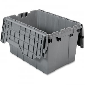 Akro-Mils 39120GREY Attached Lid Container AKM39120GREY